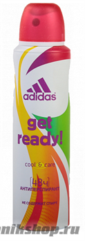 805593 ADIDAS 150мл Дезодорант-спрей для женщин ''Cool&amp;Care Get Ready!" 24часа