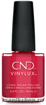 288 Vinylux CND Kiss of fire Осень 2018 Коллекция Night Moves (красный с легким мерцанием)