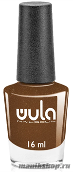 № 52 WULA Nailsoul Лак для ногтей 16мл Коричневый искрящийся