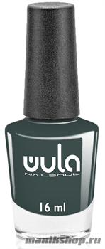 № 77 WULA Nailsoul Лак для ногтей 16мл Серый хаки
