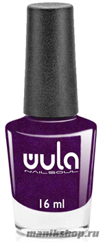 № 81 WULA Nailsoul Лак для ногтей 16мл Сливовый с синим шиммером