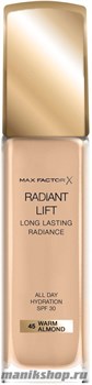 Max Factor Radiant Lift Foundation 30мл Тональная основа для лица, тон 45 Warm Almond