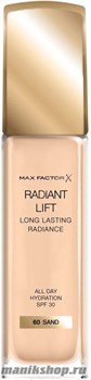 51387 Max Factor Radiant Lift Foundation 30мл Тональная основа для лица, тон 60 Sand