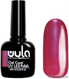 307 WULA Nailsoul Гель лак для ногтей 10мл фуксия с сиреневым шиммером