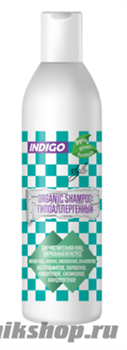 Indigo Органик Шампунь для волос Гипоаллергенный мягкий уход, питание, омоложение, SPA антистресс 1000мл