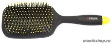 Dewal Расчёска массажная серии «Banana black»  BNN-80 прямоугольная, пластиковый штифт, 13рядов