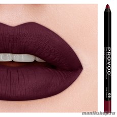 7849 Provoc №08 Wine Stained Гелевый карандаш для губ (матовый, винно- красный)