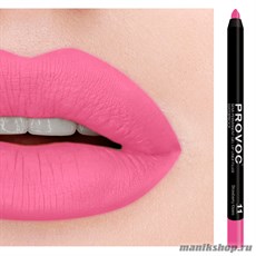 Provoc №11 Strawberry Kisses Гелевый карандаш для губ (матовый, лавандово- розовый, яркий)