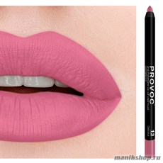 7850 Provoc №13 Delicious Гелевый карандаш для губ (матовый, розово- малиновый)