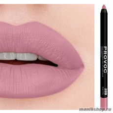 8854 Provoc №209 Rose Chic Гелевый карандаш для губ (матовый, натурально- розовый)