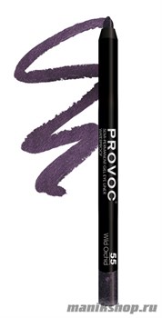 7839 Provoc №55 Wild Orchid Гелевый карандаш для глаз (шиммер, темно-аметистовый)