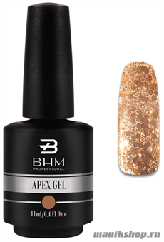 Bohemia Marilyn Гель-лак 114 Золотой глиттер в прозрачной базе 11мл