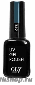 075 Oly Style Гель-лак для ногтей 10мл Темно- бирюзовый