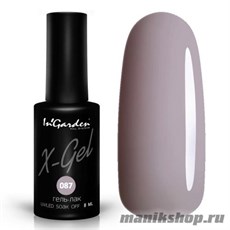 № 087 InGarden X-Gel Гель-лак для ногтей 8мл, серо-лиловый цвет