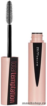 72055 Maybelline Тушь для ресниц Total Temptation удлинение и объем, черная