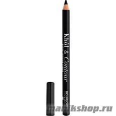 60191 Bourjois 334001  Карандаш для глаз "Khol &amp; Contour"  тон 001 Noir-issime, насыщенный черный, матовый финиш