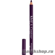 60197 Bourjois 334007 Карандаш для глаз "Khol &amp; Contour"  тон 007 Prunissime, глубокий изысканный пурпурный, матовый финиш