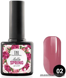 № 02 Гель-лак TNL Hello Spring 10мл красная аврора