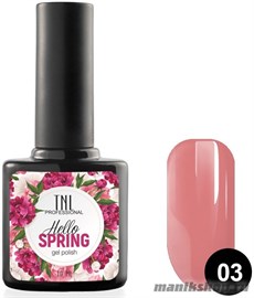 № 03 Гель-лак TNL Hello Spring 10мл розово-коралловый