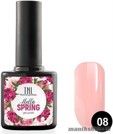 № 08 Гель-лак TNL Hello Spring 10мл дымчато-розовый