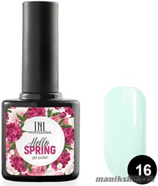№ 16 Гель-лак TNL Hello Spring 10мл светло-мятный