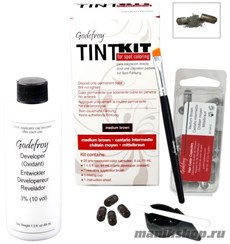 500504 Godefroy PRO KIT Dark НАБОР Краска-Хна 80 капсул для бровей Средне-Коричневая
