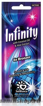 8818 SolBianca Infinity 15мл Крем для загара экстракат грецкого ореха и карамель (6*Bronzer)