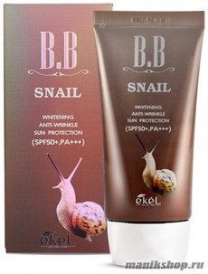 Ekel Крем BB для лица с улиточным муцином (тюбик) 50гр