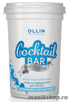 Ollin Milk Cocktail Крем-кондиционер для волос Молочный коктейль укрепляющий 500мл