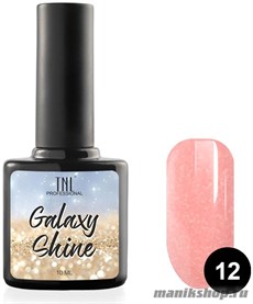 № 12 TNL Гель-лак Galaxy shine 10мл ярко-персиковый с шиммером