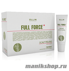 Ollin Full Force Пилинг для кожи головы с экстрактом бамбука 10шт по 15мл