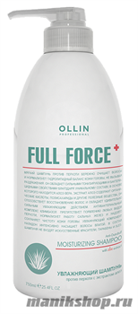 Ollin Full Force Увлажняющий шампунь против перхоти с экстрактом алоэ 750мл