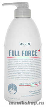 Ollin Full Force Тонизирующий кондиционер с экстрактом пурпурного женьшеня 750мл