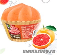 Bliss Organic Шар бурлящий для ванн маффин Грейпфрутовый 130гр