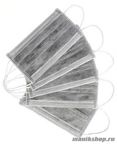 14381 Маска одноразовая, 4-х слойная с угольным фильтром 1шт