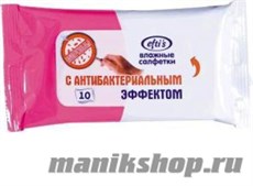 Efti's Салфетки влажные с антибактериальным эффектом универсальные мягкая упаковка 10шт