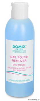 Domix Nail polish remover Средство для снятия с ногтей всех видов лака с ацетоном 200 мл
