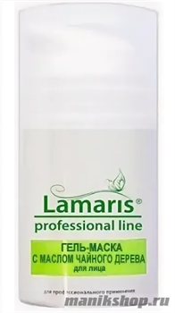 13449 Lamaris 304 Гель-маска для лица с маслом чайного дерева 100мл антибактериальная