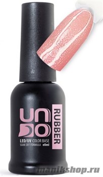 UNO Color Rubber Base №14 Камуфлирующее, каучуковое базовое покрытие для гель-лака 8мл