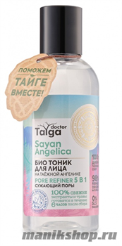 Natura Siberica Doctor Taiga Био тоник 5в1 Сужающий поры лица 170мл матирующий