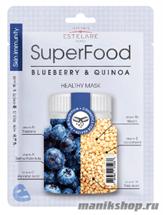 475438 Estelare Маска тканевая для лица Черника и Киноа 1шт