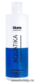 Likato Aquatika Шампунь софт с соком алоэ вера и маслом конопли 400мл