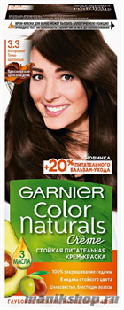 Garnier Краска для волос Колор Нэчралс 3.3 Благородный темно-каштановый