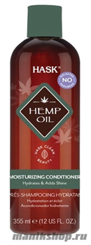 HASK Кондиционер увлажняющий для волос с Конопляным маслом 355мл
