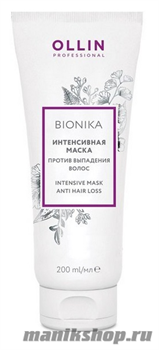 Ollin BioNika Intensive Mask Anti Hair Loss Интенсивная маска против выпадения волос 200мл