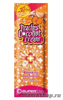 SuperTan Крем для загара с бронзатором Кокосовый орех, персик Peaches&amp; Coconut 15мл