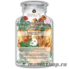 247 SkinLite Маска Тонизирующая  ЖЕНЬШЕНЬ 1шт