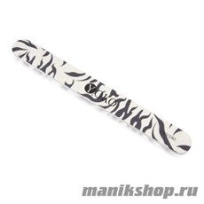 Yoko Пилка для ногтей с рисунком Зебра 240/240 (для натуральных ногтей)