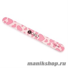 Yoko Пилка для ногтей с рисунком Сердца 240/240 (для натуральных ногтей)