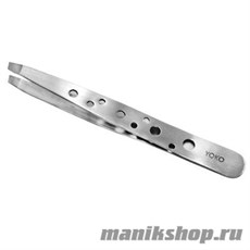 3137 Yoko 009SP Пинцет прямой скошенный 95мм (матовый)